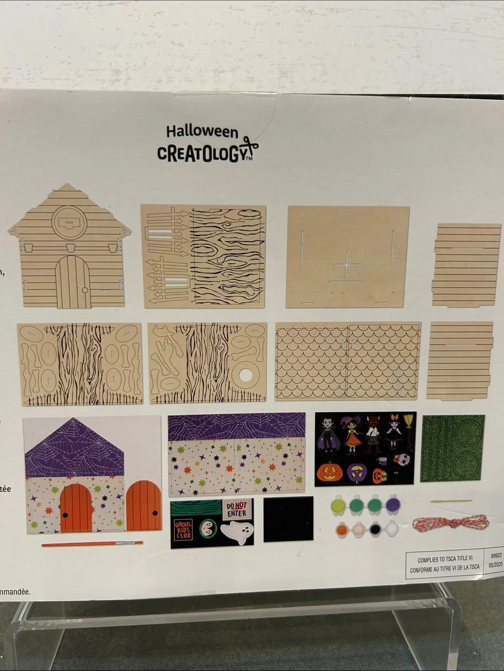 Creatology Halloween 3D Wood Tree House Craft Kit - Purple/Green